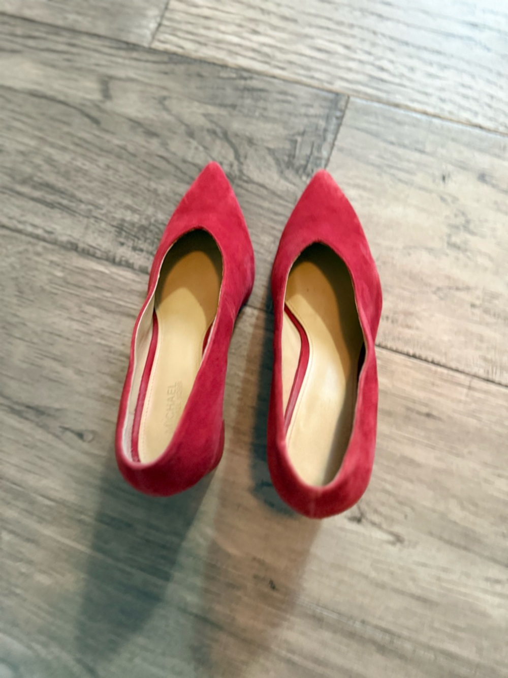 Michael Kors Crimson Suede Pointed Toe Heels